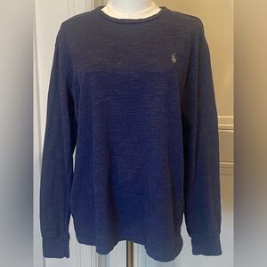 Polo by Ralph Lauren Navy Blue Long Sleeve Top Women’s Large